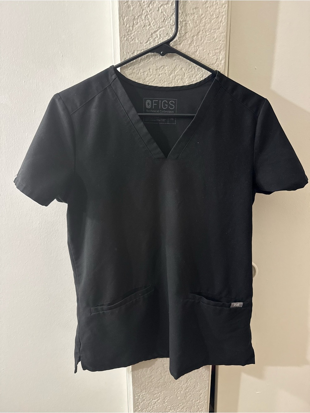 Figs Black Womens scrub top